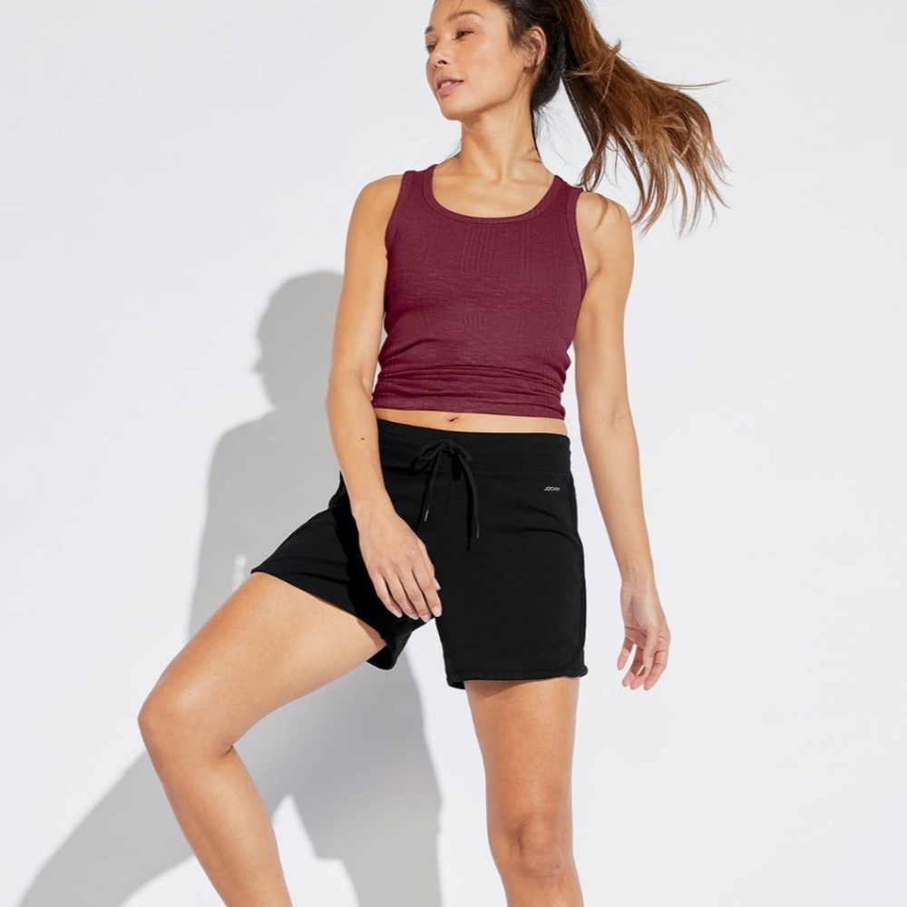 NWT Jockey Cotton Jersey 5" Sport BLACK Short - Picture 3 of 8
